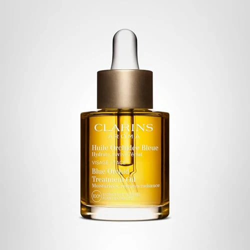 Clarins Blue Orchid Face Oil Treatment | Skin is Immediately Hydrated*, Revitalized and Toned | Restores Radiance | Visibly Minimizes Fine Lines | 100% Natural Plant Extracts | Dry Skin Type - Image 2