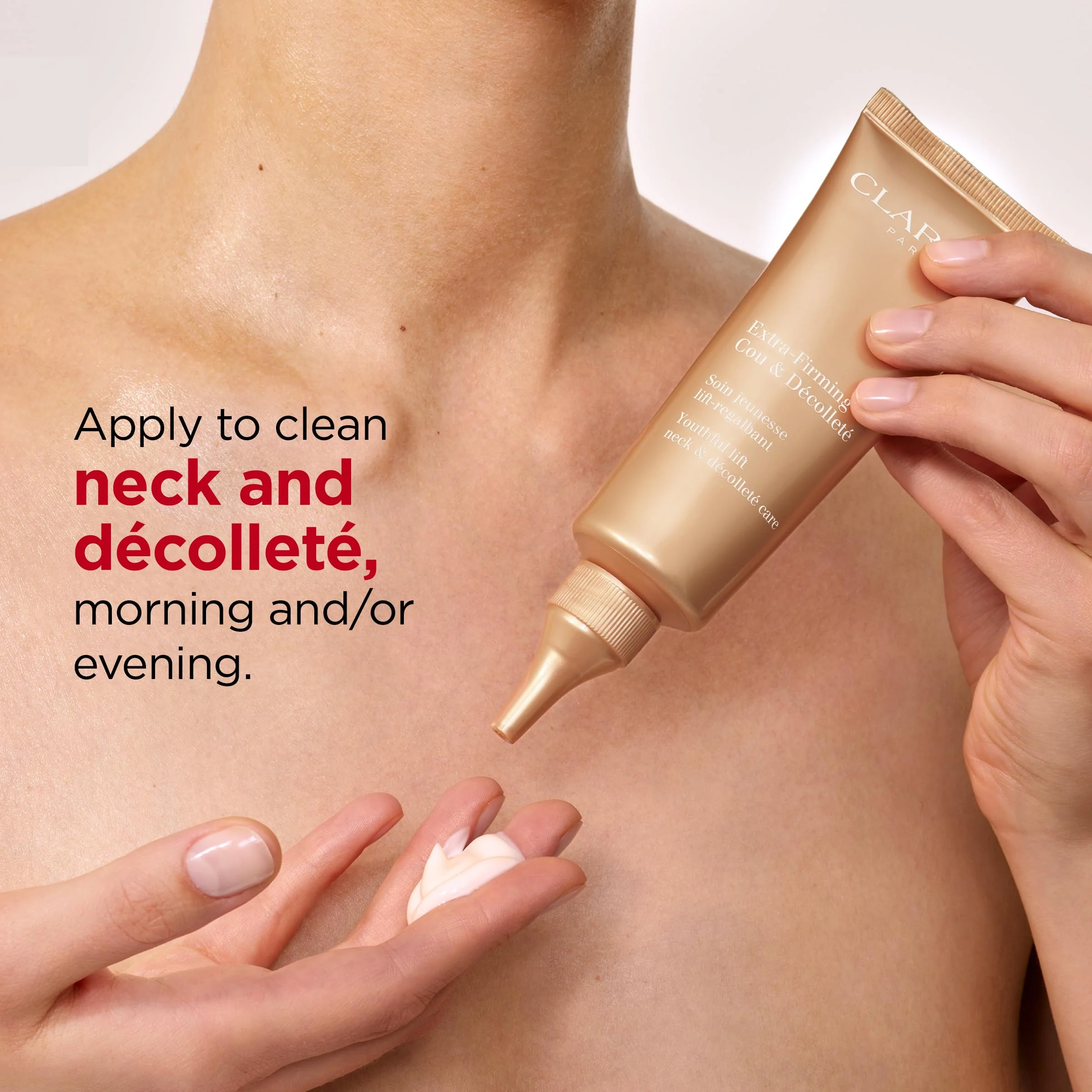 Clarins Extra-Firming Neck and Décolleté Cream | Award-Winning | Anti-Aging Moisturizer | Visibly Firms, Smoothes and Lifts | Minimizes Appearance Of Wrinkles | Targets Dark Spots | 2.5 Ounces - Image 5