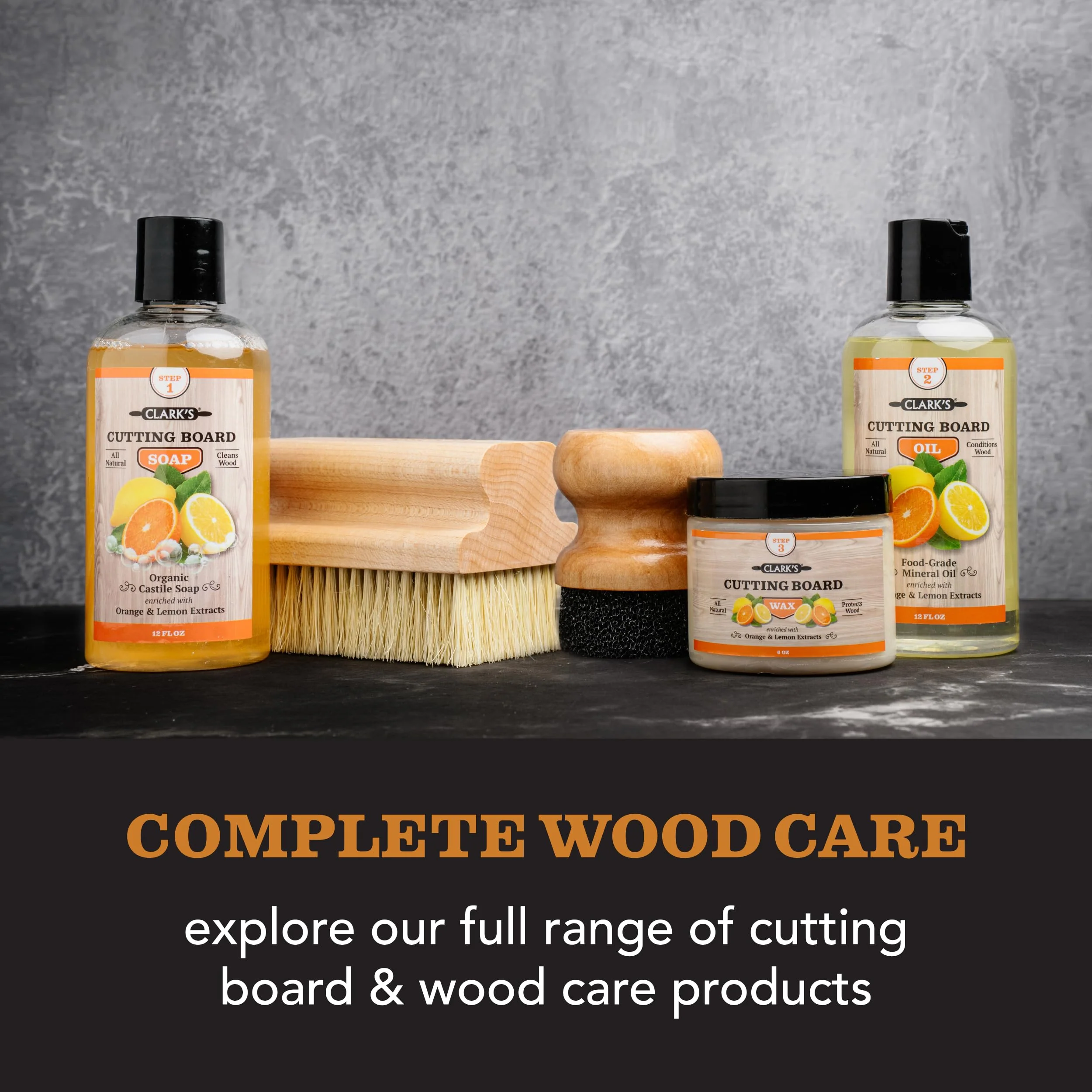 CLARK'S Food Grade Mineral Oil & Wax Applicator for Round Wood Cutting Board, Butcher Blocks, Bamboo, and Utensils – USA Maple Construction - Image 3