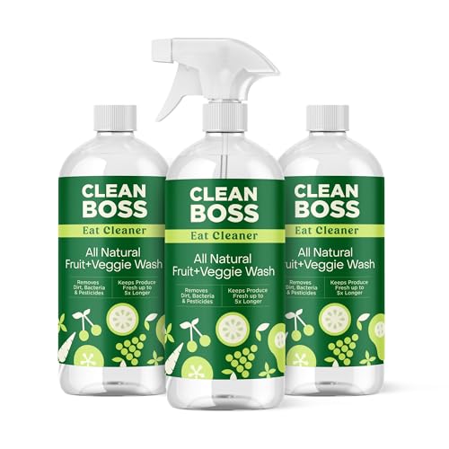 CleanBoss - Eat Cleaner, 12 oz (3 Pack) with one Trigger - Keeps Produce Fresh, Vegan, Gluten Free - Image 2
