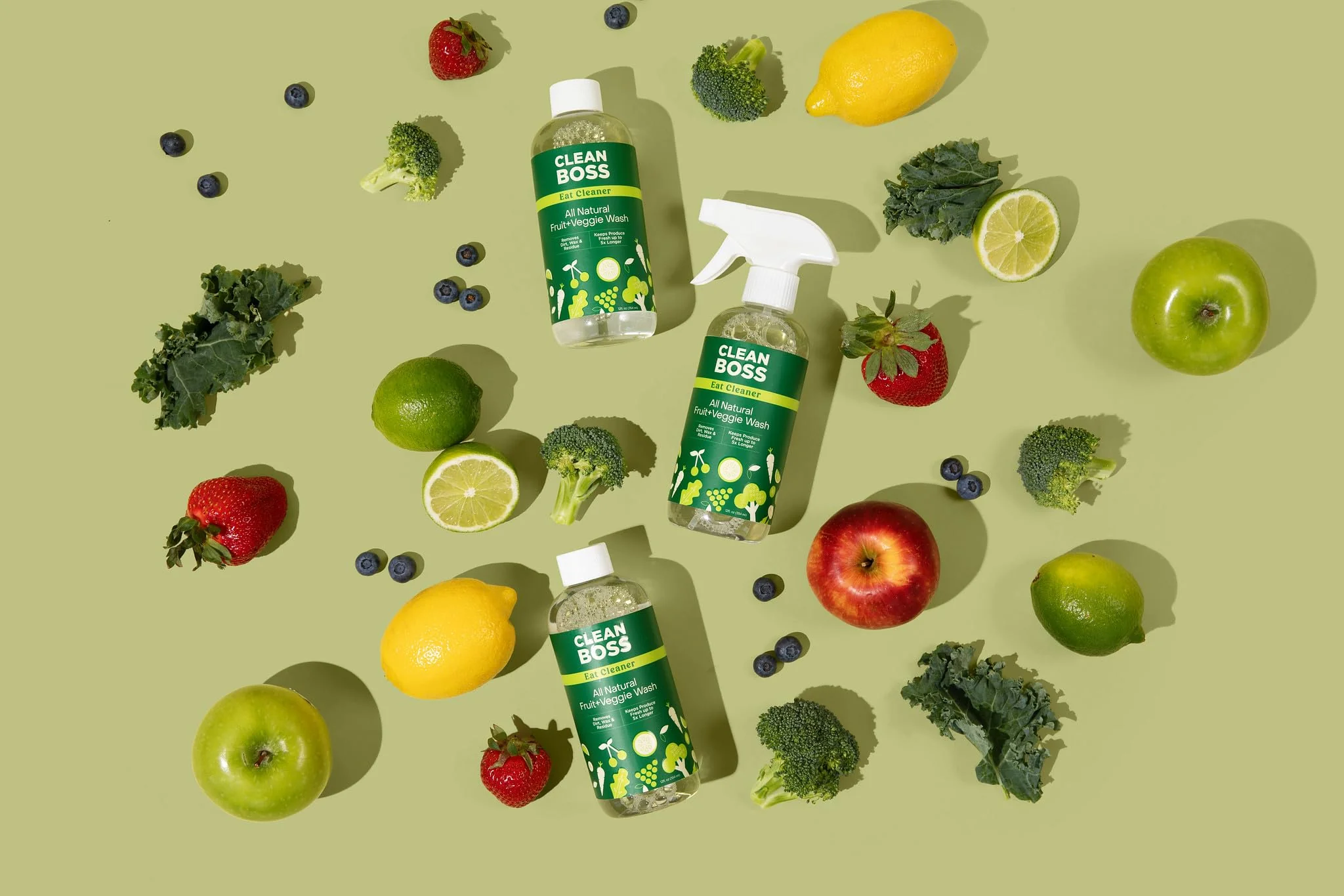 CleanBoss - Eat Cleaner, 12 oz (3 Pack) with one Trigger - Keeps Produce Fresh, Vegan, Gluten Free - Image 4