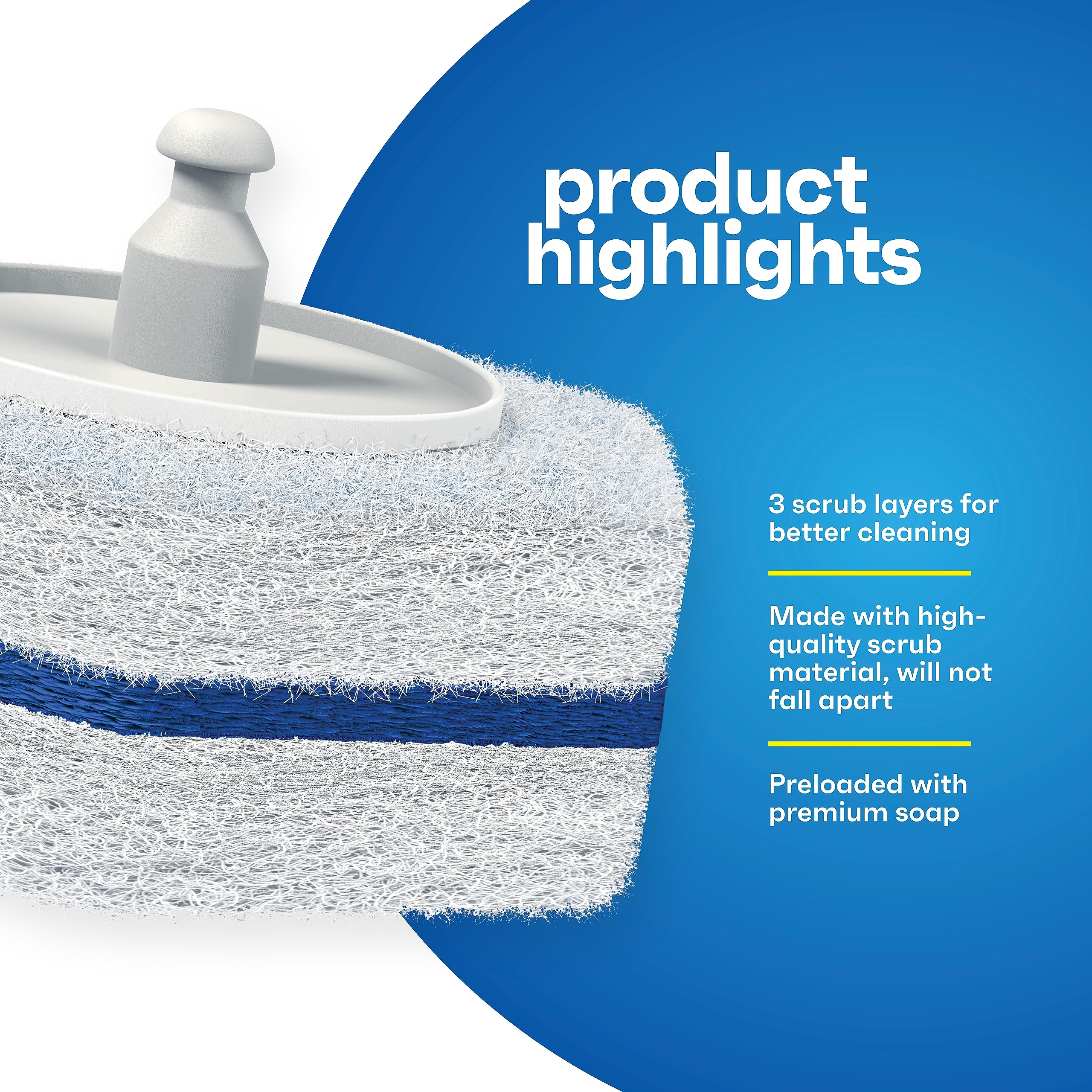 CleanGenius Disposable Prefilled Toilet Cleaning Scrubbers, 30 Count - Image 7