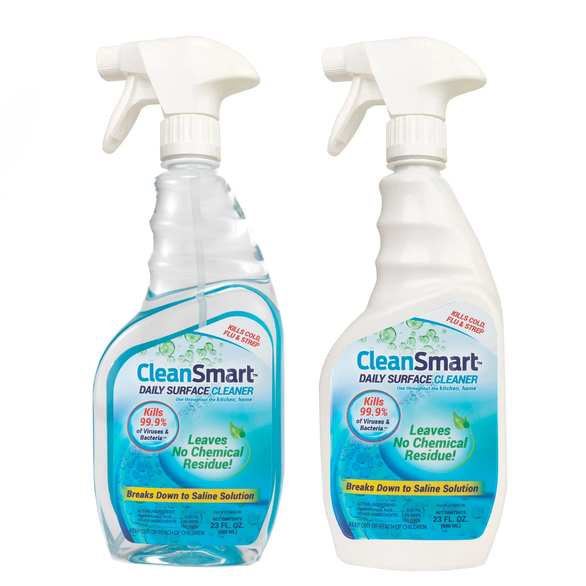 CleanSmart Daily Surface Cleaner and Pet-Safe Disinfectant, Kills 99.9% of Viruses, Bacteria, 23 ounce Bottle (Pack of 2) - Image 2