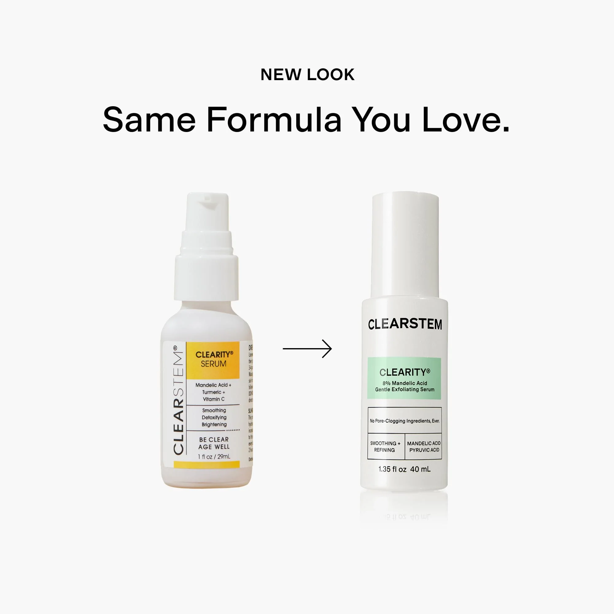 CLEARSTEM - CLEARITY The Blackhead Dissolver Mandelic Acid Serum - Vitamin C, Turmeric, Collagen Boost - All Skin Types - Facial Skin Care Products - Gluten Free, Cruelty Free - 1 fl oz / 29ml - Image 6