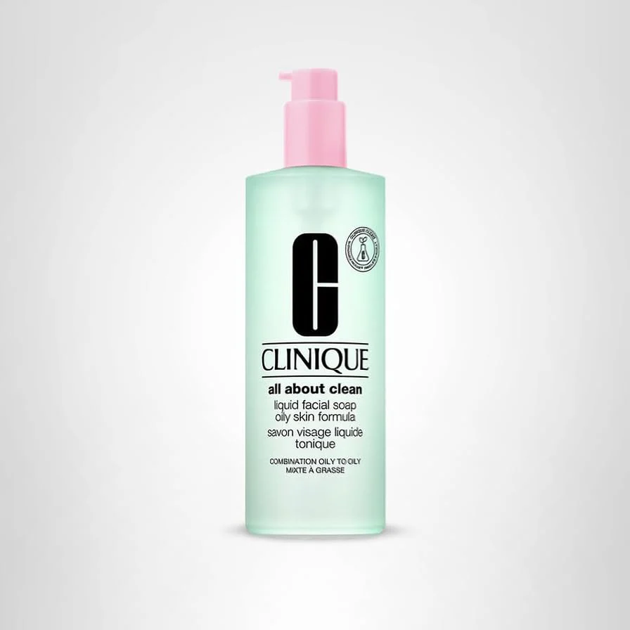 Clinique 3-Step All About Clean Liquid Facial Cleanser Soap | Face Wash For Oily Skin| Skin Type 4, 13.5 Fl Oz - Image 2