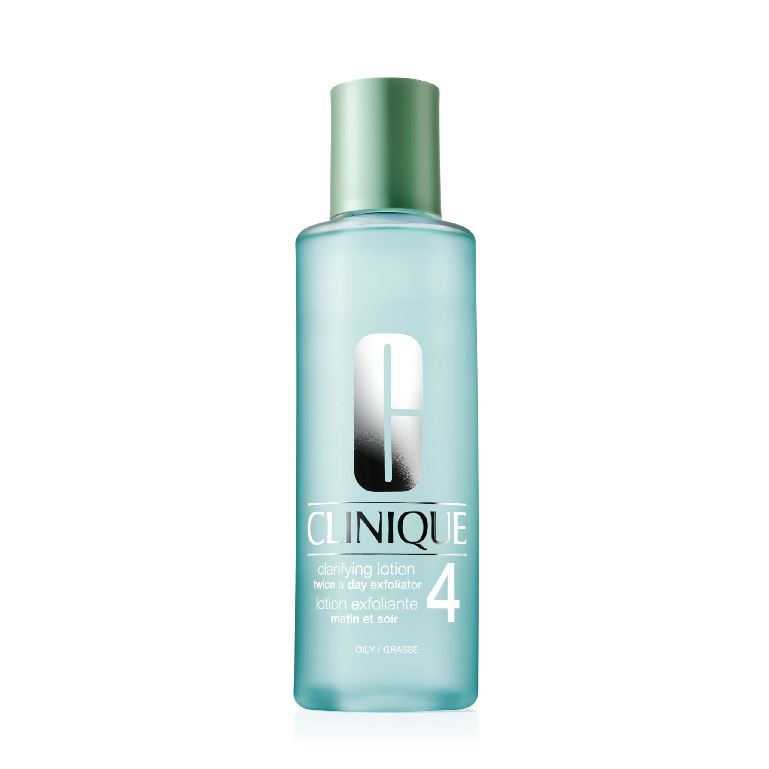 Clinique 3-Step Clarifying Lotion Face Exfoliator 4 | Toner With Witch Hazel + Salicylic Acid | For Oily Skin Types, 13.5 Fl Oz