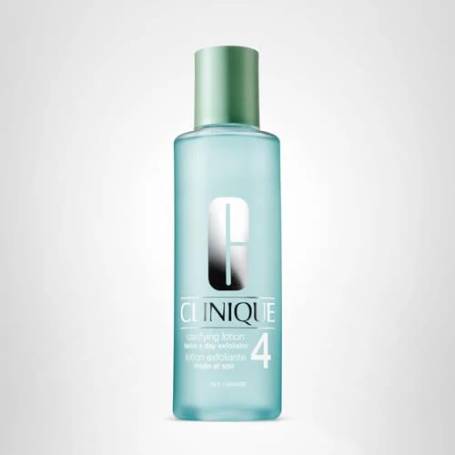 Clinique 3-Step Clarifying Lotion Face Exfoliator 4 | Toner With Witch Hazel + Salicylic Acid | For Oily Skin Types, 13.5 Fl Oz - Image 2