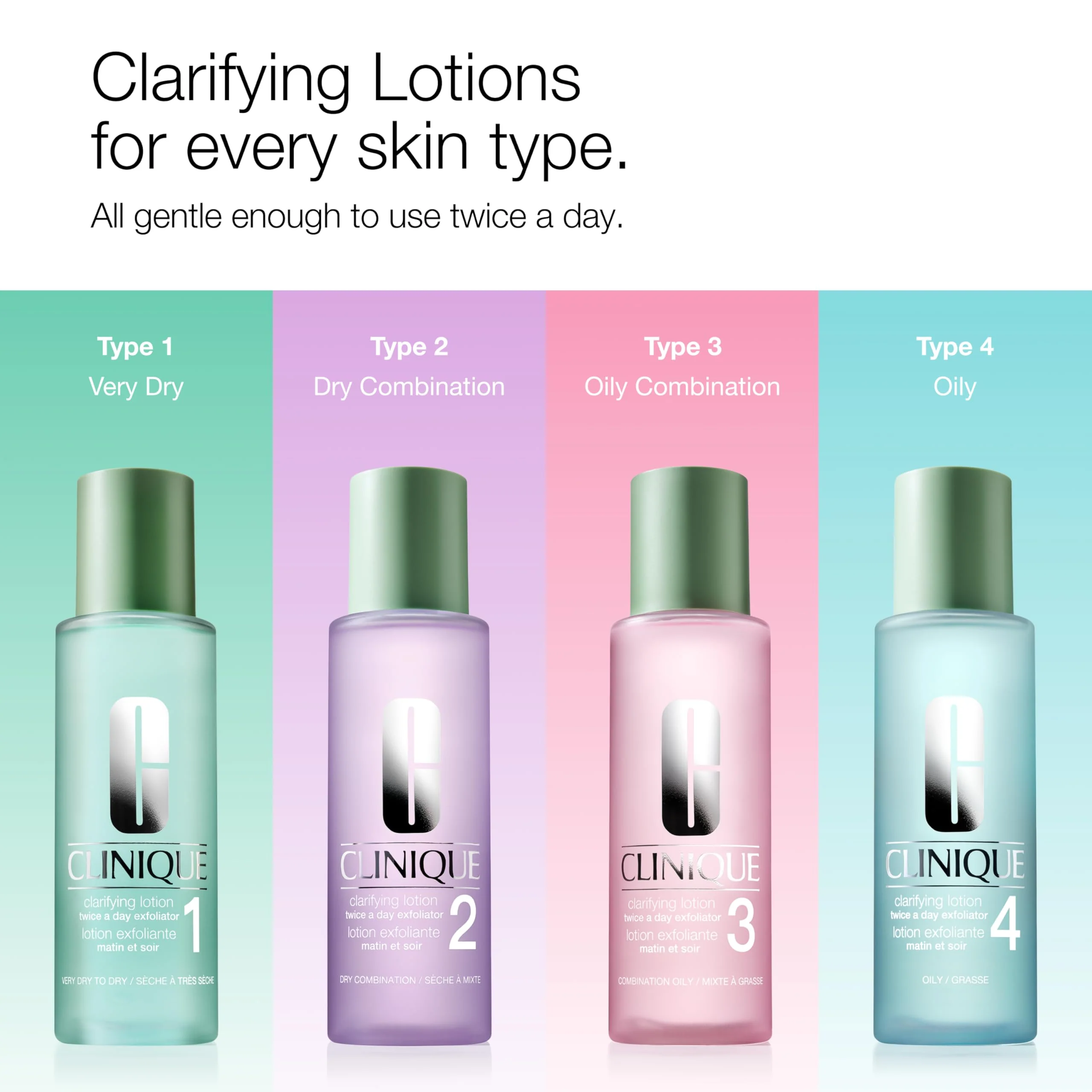Clinique 3-Step Clarifying Lotion Face Exfoliator 4 | Toner With Witch Hazel + Salicylic Acid | For Oily Skin Types, 13.5 Fl Oz - Image 6
