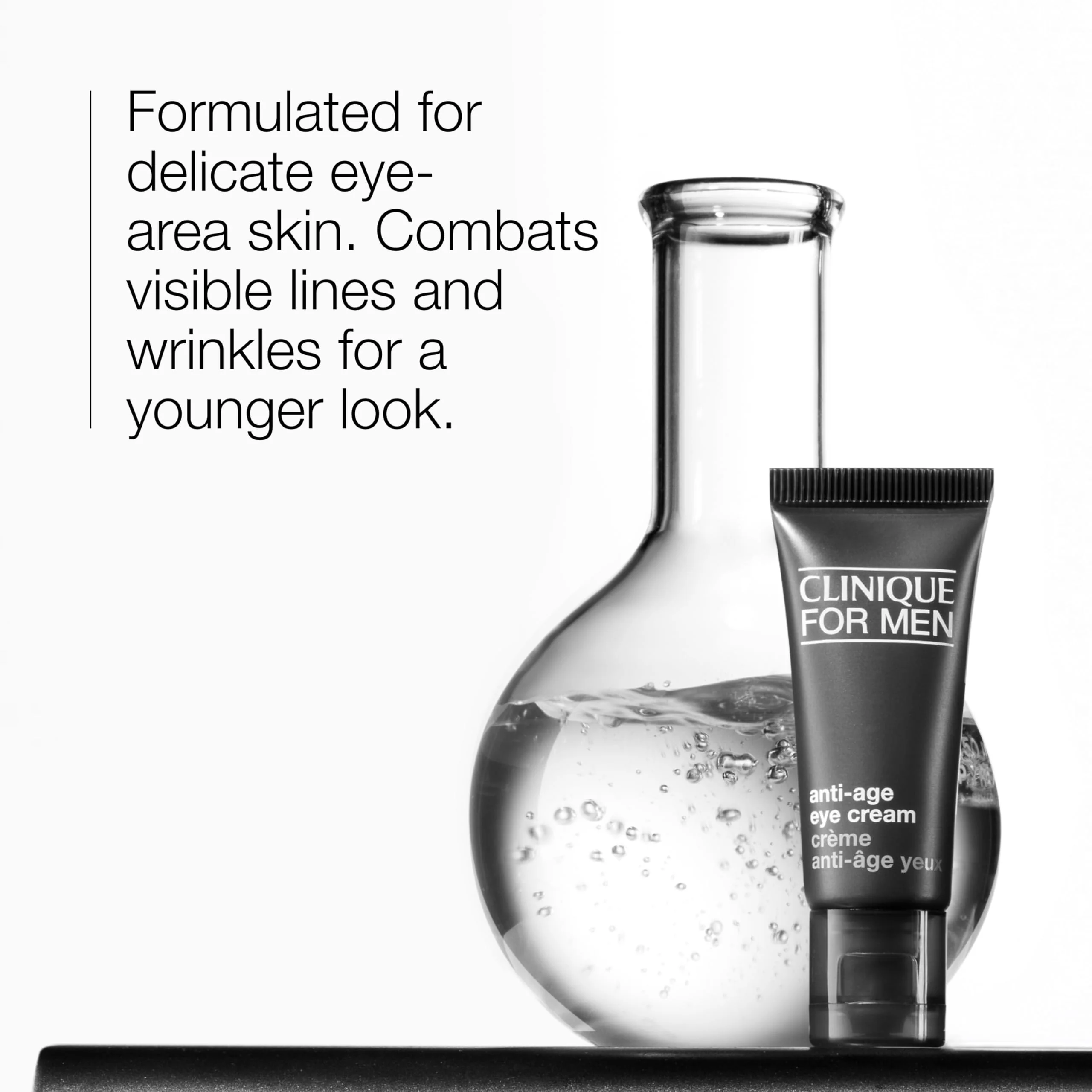 Clinique For Men Anti-Age Eye Cream Moisturizer | Hydrating + Brightening, Mini Travel Size, 0.5 Fl Oz - Image 7
