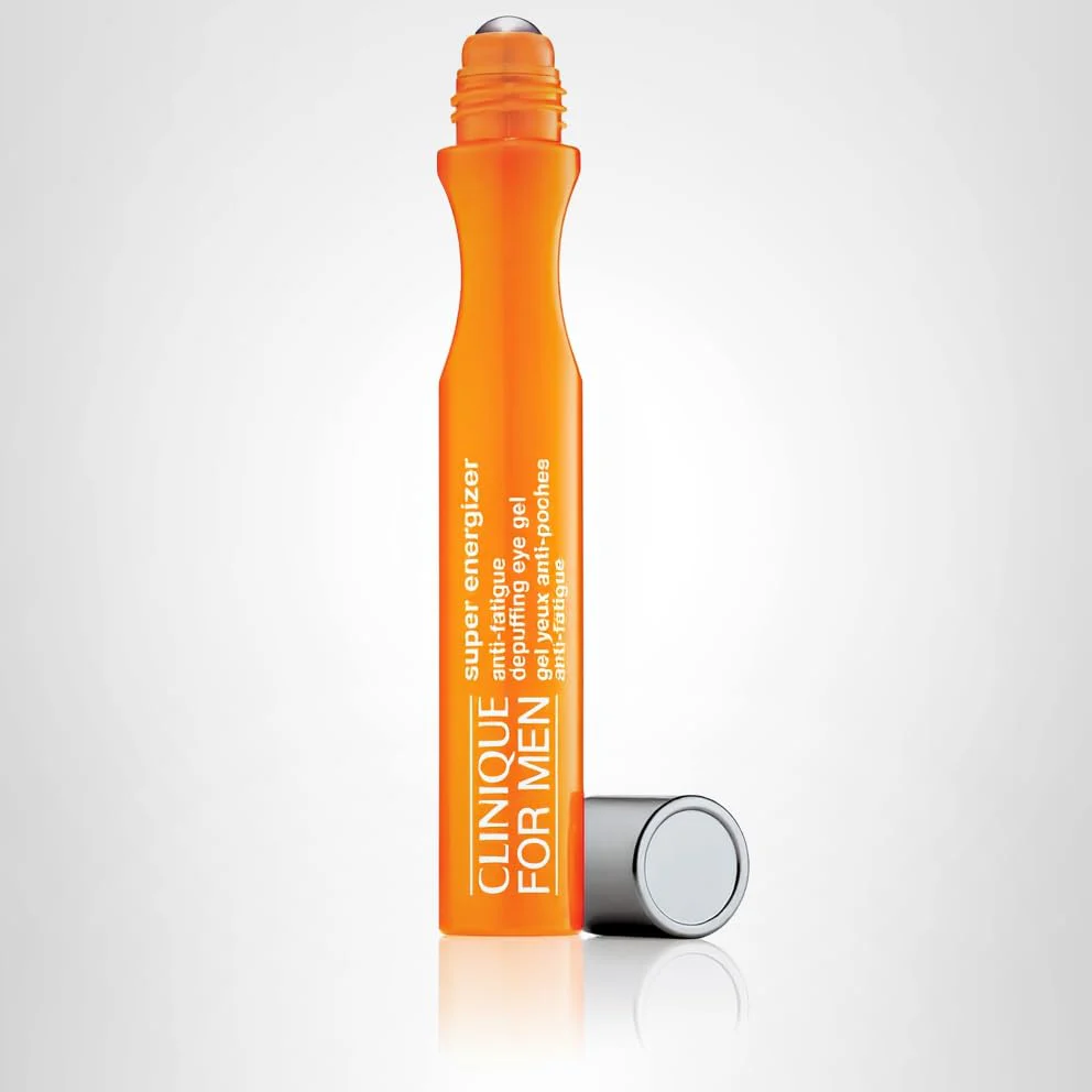 Clinique For Men Super Energizer Anti-Fatigue De-Puffing Eye Gel | With Hyaluronic Acid | Energizing, Brightening + Hydrating Eye Treatment, 0.5 Fl Oz - Image 2
