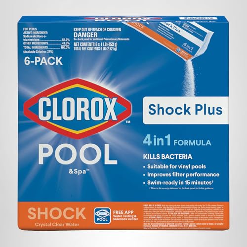 Clorox® Pool&Spa™ Shock Plus, for Crystal Clear Swimming Pool Water, Swim-ready in 15 minutes, Suitable for vinyl pools 12 Count (Pack of 1) - Image 2