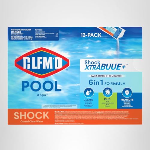 Clorox® Pool&Spa™ Shock XTRABLUE® Plus, Kills Bacteria & Algae in Swimming Pools, Swim-Ready in 15 Minutes, (12-Pack), Granular - Image 2