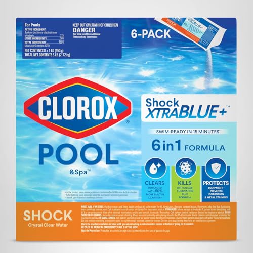 Clorox® Pool&Spa™ Shock XTRABLUE® Plus, Kills Bacteria & Algae in Swimming Pools, Swim-Ready in 15 Minutes, (6-Pack) - Image 2