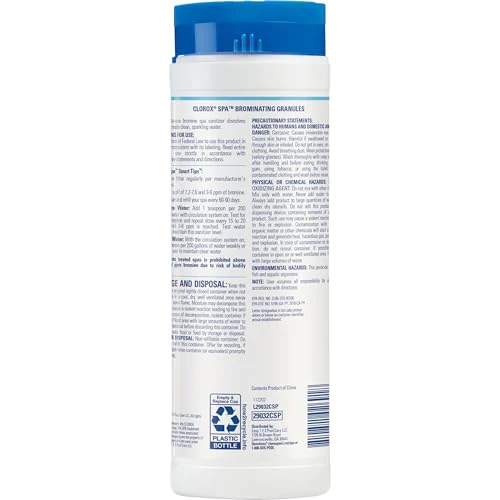 Clorox® Pool&Spa™ Spa Brominating Granules, for Low, Odor Sanitization, Restores Water Clarity in Hot Tubs and Spas, 2 lb (Pack of 1) - Image 6