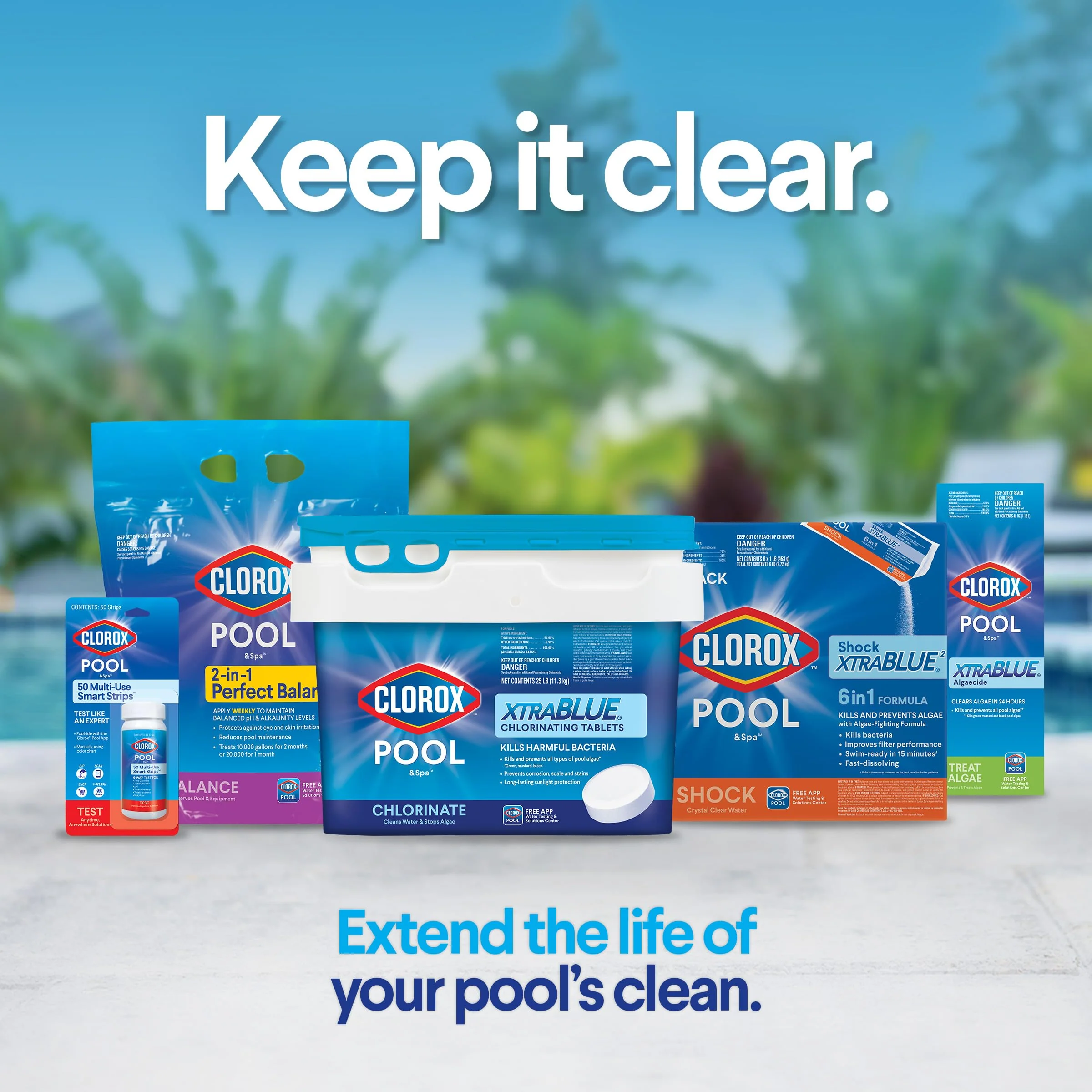 Clorox® Pool&Spa™ Swimming Pool 2-in-1 Perfect Balance, Maintains Balanced pH and Alkalinity Levels, 8LB (Pack of 1) - Image 4
