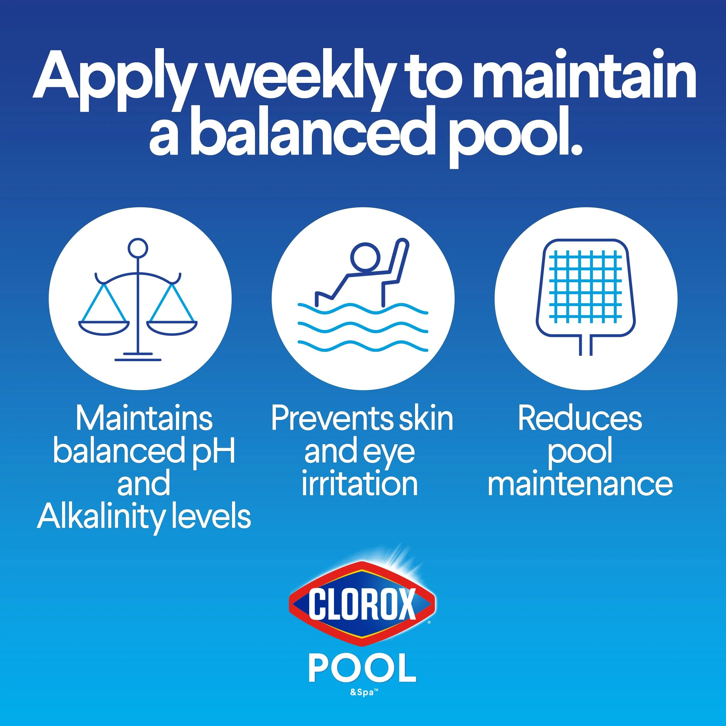 Clorox® Pool&Spa™ Swimming Pool 2-in-1 Perfect Balance, Maintains Balanced pH and Alkalinity Levels, 8LB (Pack of 1) - Image 5