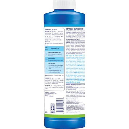 Clorox® Pool&Spa™ Swimming Pool Algaecide, Prevents and Treats Pool Algae, Non-Foaming, 1 Quart (Pack of 1) - Image 8