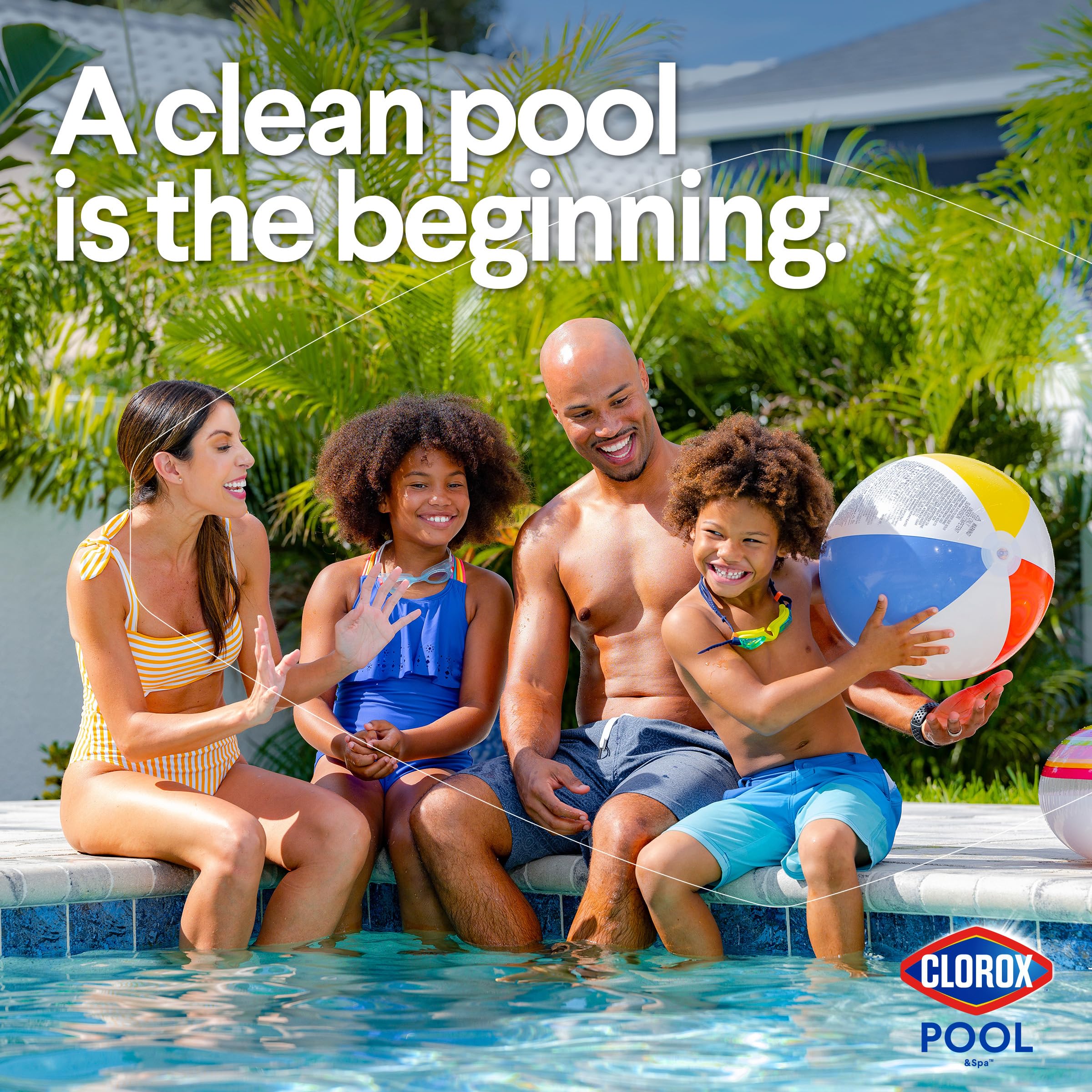 Clorox® Pool&Spa™ Swimming Pool Chlorine Stabilizer, Helps Chlorine Last Longer, Saltwater Pool Compatible, 4LB (Pack of 1) - Image 4