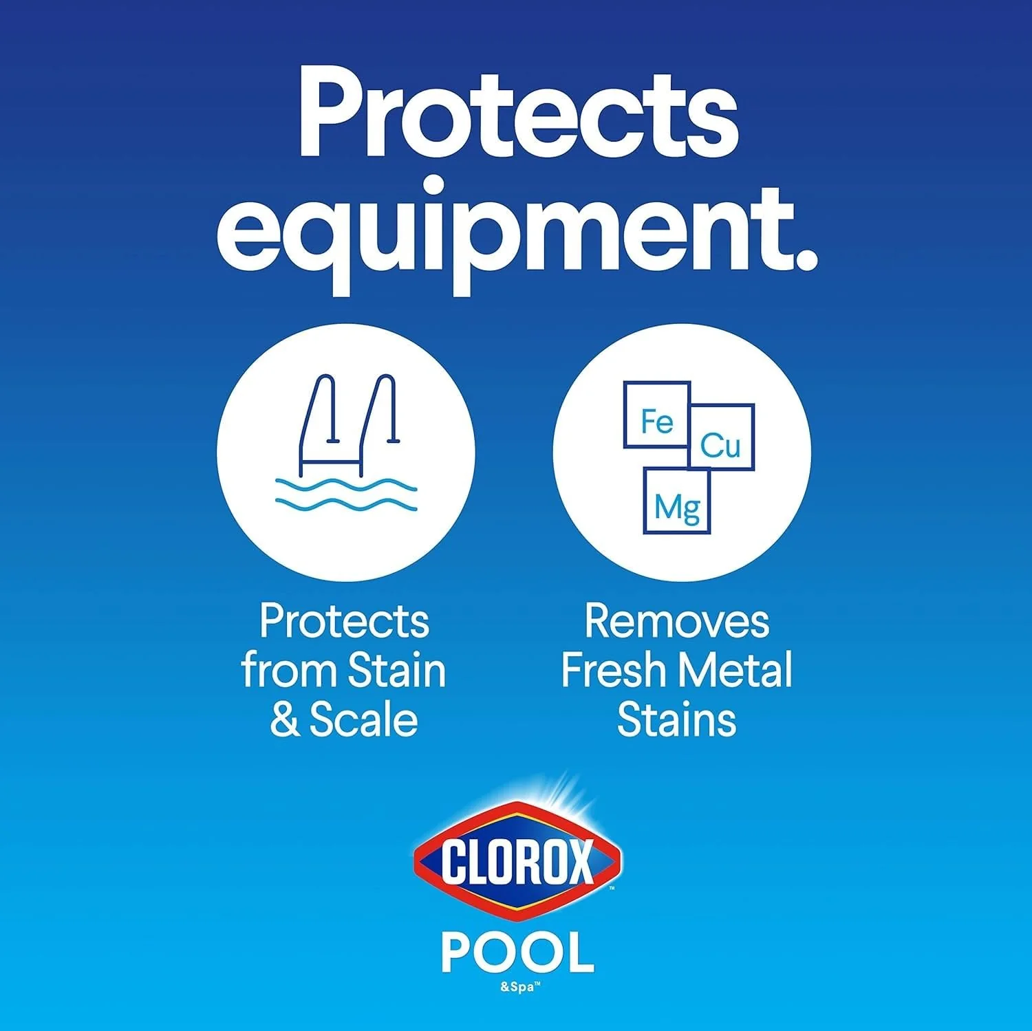 Clorox® Pool&Spa™ Swimming Pool Scale, Metal & Stain Control, Prevents Metal Stains and Scale Formation, Removes Metal Stains, 1 Quart (Pack of 1) - Image 7
