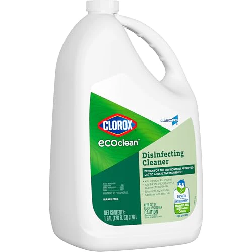 Clorox CloroxPro EcoClean Disinfecting Cleaner Refill, 128 Fluid Ounces - Image 8