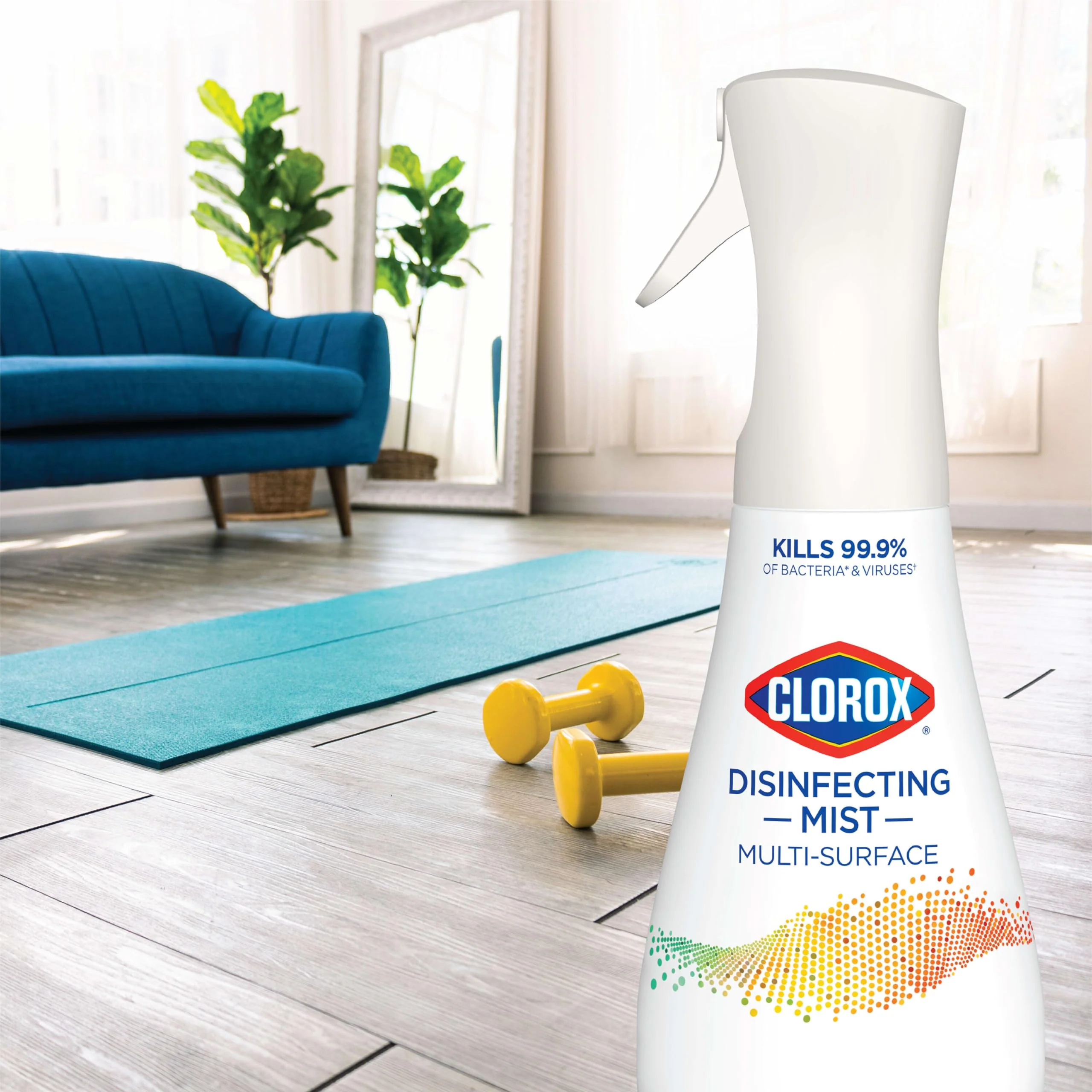 Clorox Disinfecting Mist, Lemon and Orange Blossom, 1 Spray and 1 Refill, 16 oz Each - Image 11
