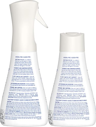 Clorox Disinfecting Mist, Lemon and Orange Blossom, 1 Spray and 1 Refill, 16 oz Each - Image 2