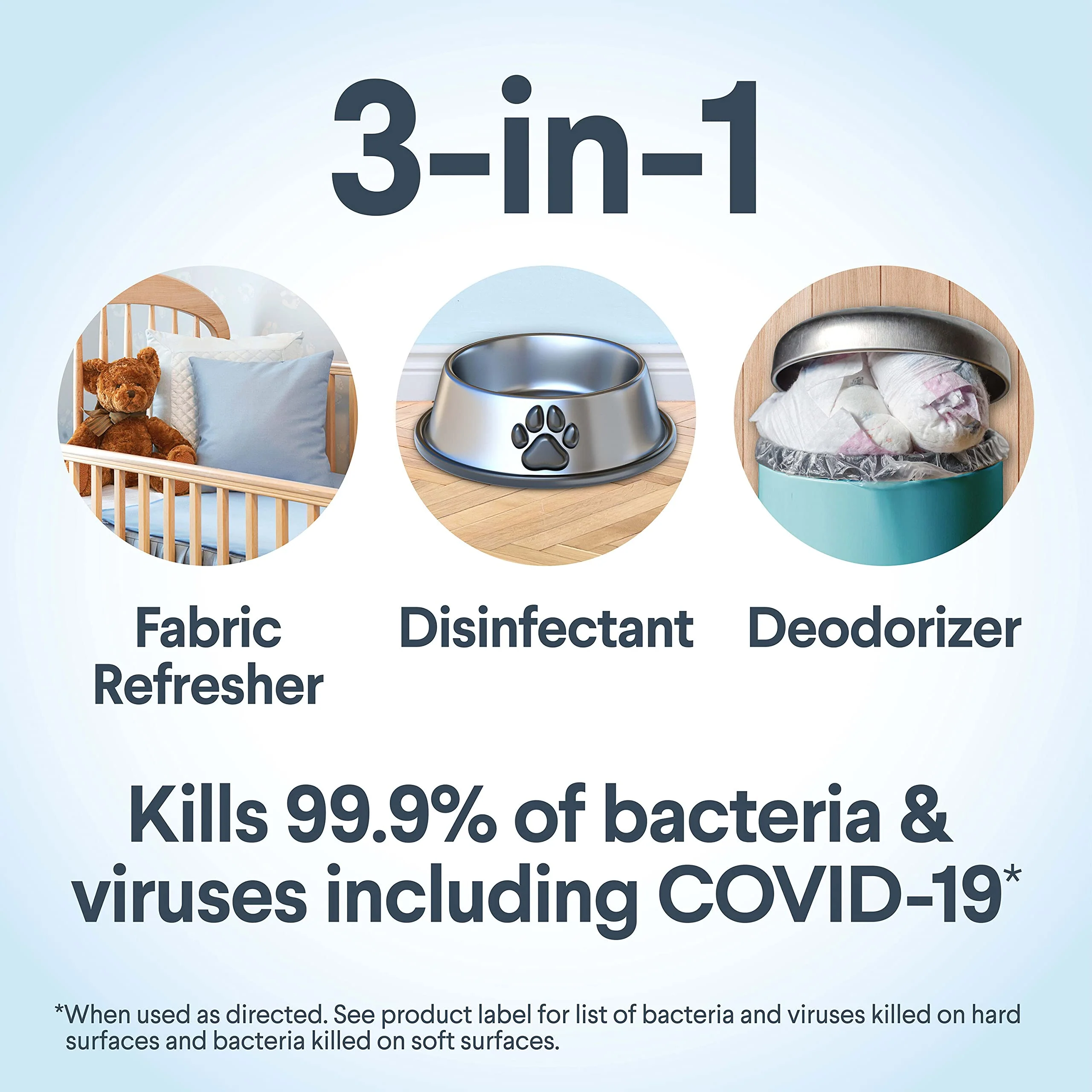 Clorox Free & Clear Disinfecting Mist Refill, Household Essentials, Fragrance Free, 14 Fluid Ounces, Pack of 3 - Image 13