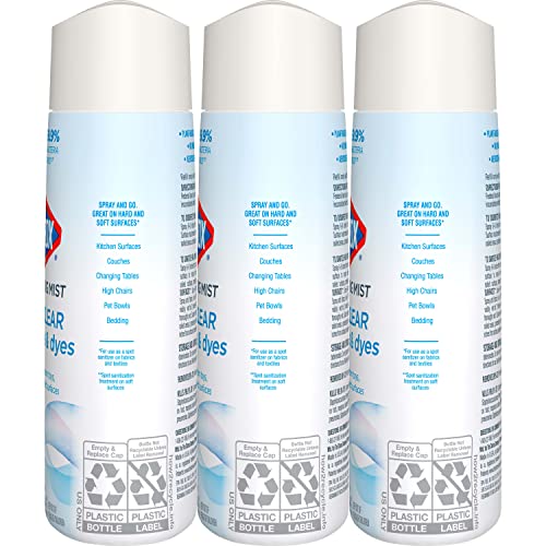 Clorox Free & Clear Disinfecting Mist Refill, Household Essentials, Fragrance Free, 14 Fluid Ounces, Pack of 3 - Image 4