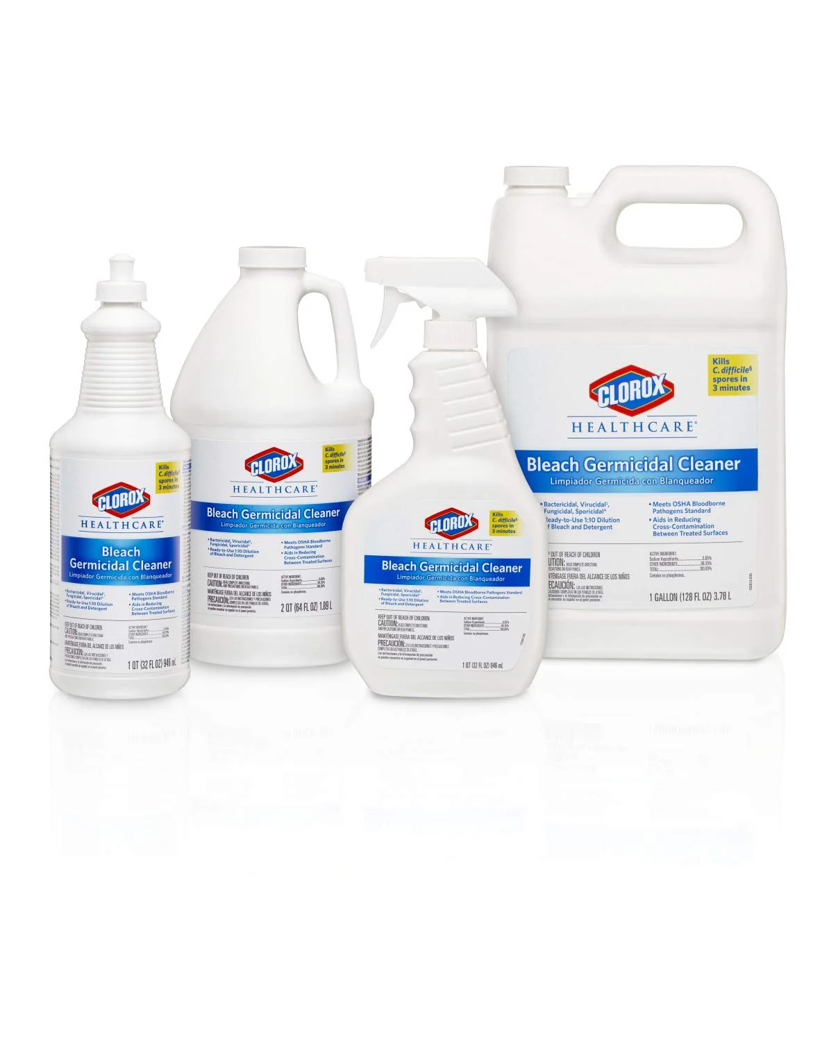 Clorox Healthcare Bleach Germicidal Cleaner Spray, 32 Fluid Ounces (Package May Vary) - Image 9