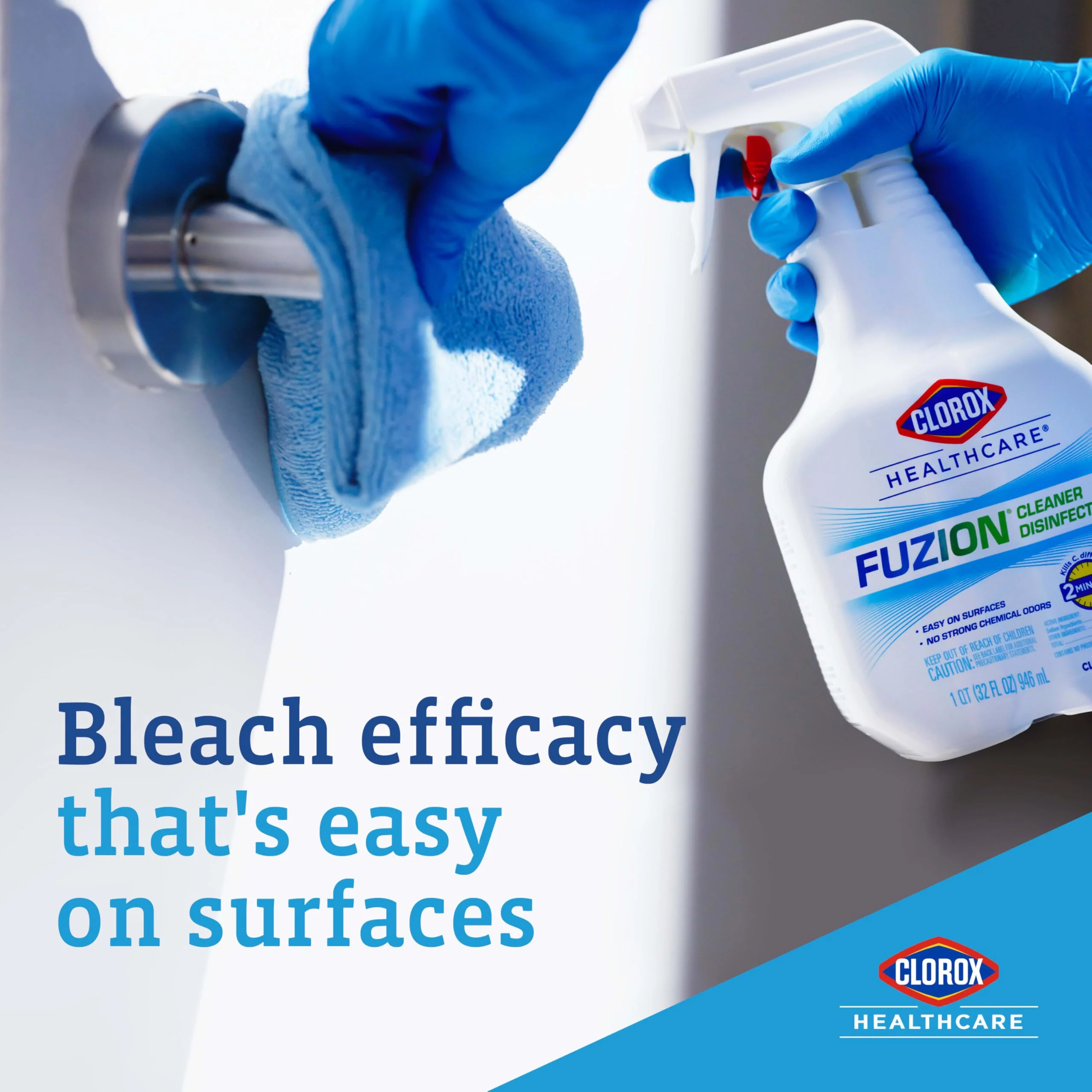 Clorox Healthcare Fuzion Cleaner Disinfectant Spray, 32 Fluid Ounces (Package May Vary) - Image 7