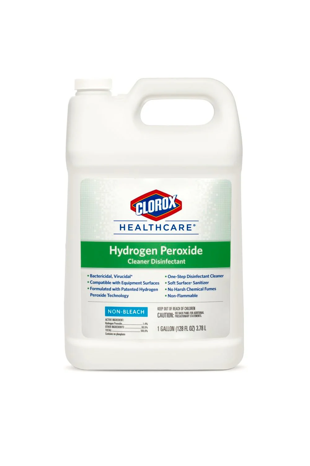Clorox Healthcare Hydrogen Peroxide Cleaner Disinfectant Refill, Bleach Free, 128 Fluid Ounces (Package May Vary) - Image 9