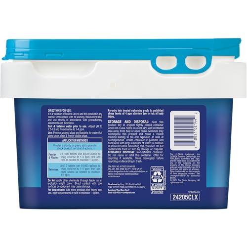 Clorox Pool&Spa XTRABLUE 3” Chlorinating Tablets, Individually Wrapped, Kills Bacteria & Stops Algae (5 LB) - Image 8