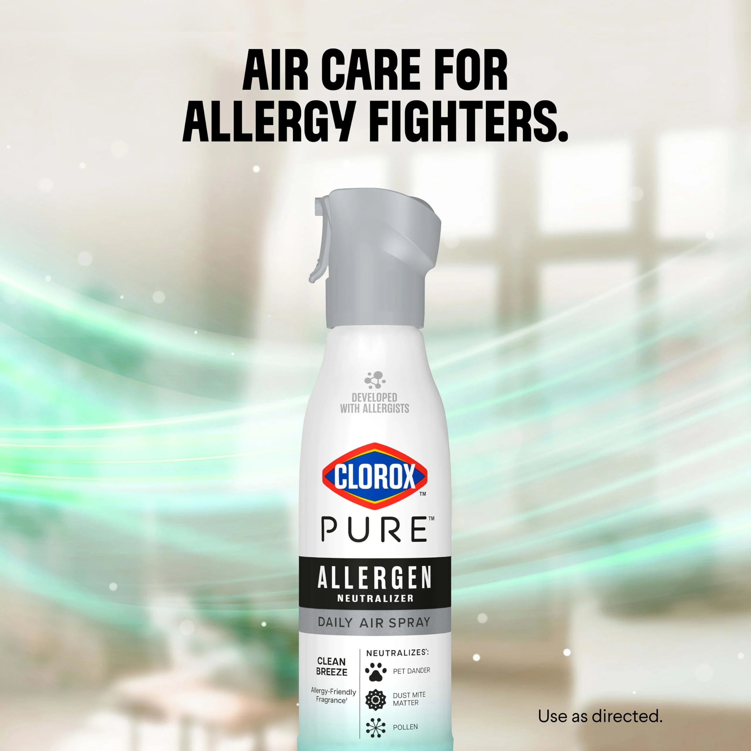 Clorox PURE Allergen Neutralizer Daily Air Spray, Clean Breeze, 8 Ounces - Image 5