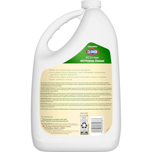 CloroxPro Clorox EcoClean All-Purpose Cleaner Refill, 128 Fluid Ounces - Image 3