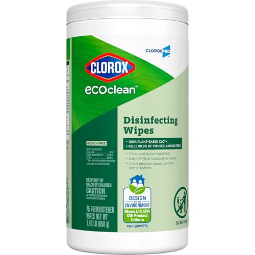 CloroxPro Clorox EcoClean Disinfecting Wipes, 75 Count, Pack of 3 - Image 3