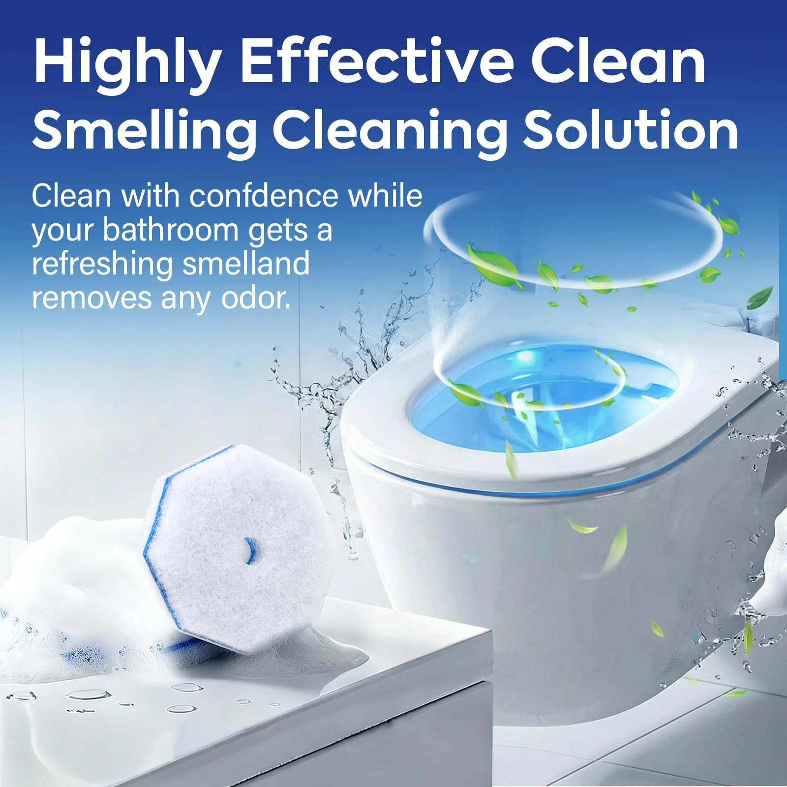 Clorytom 50 Count Toilet Wand Refills for Clorox, Premium Toilet Cleaner Refill Pads, Replacement Brush Heads Compatible With Most Toilet Wand Refill System, No Falling Apart, Fresh Fragrance - Image 3