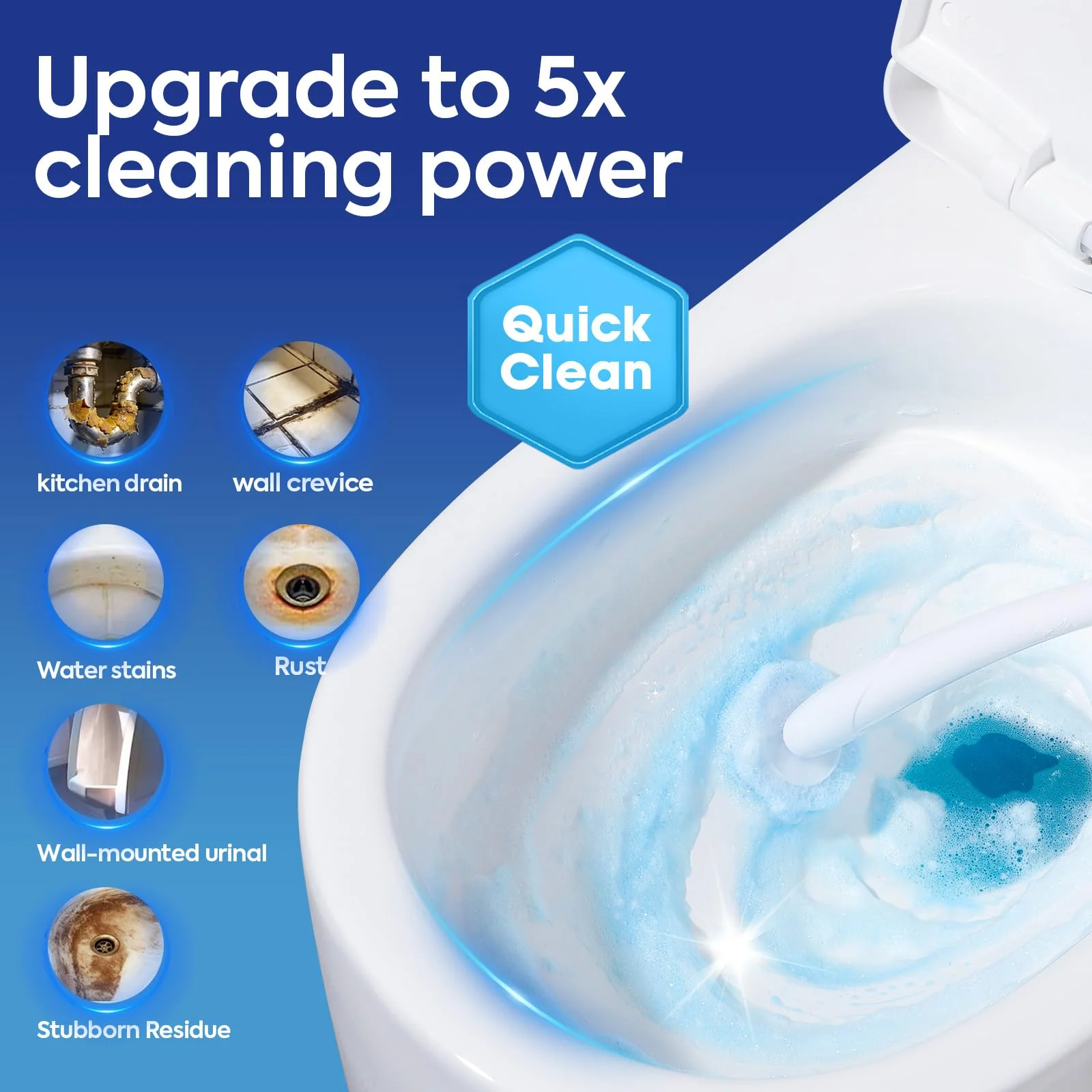 Clorytom 50 Count Toilet Wand Refills for Clorox, Premium Toilet Cleaner Refill Pads, Replacement Brush Heads Compatible With Most Toilet Wand Refill System, No Falling Apart, Fresh Fragrance - Image 8