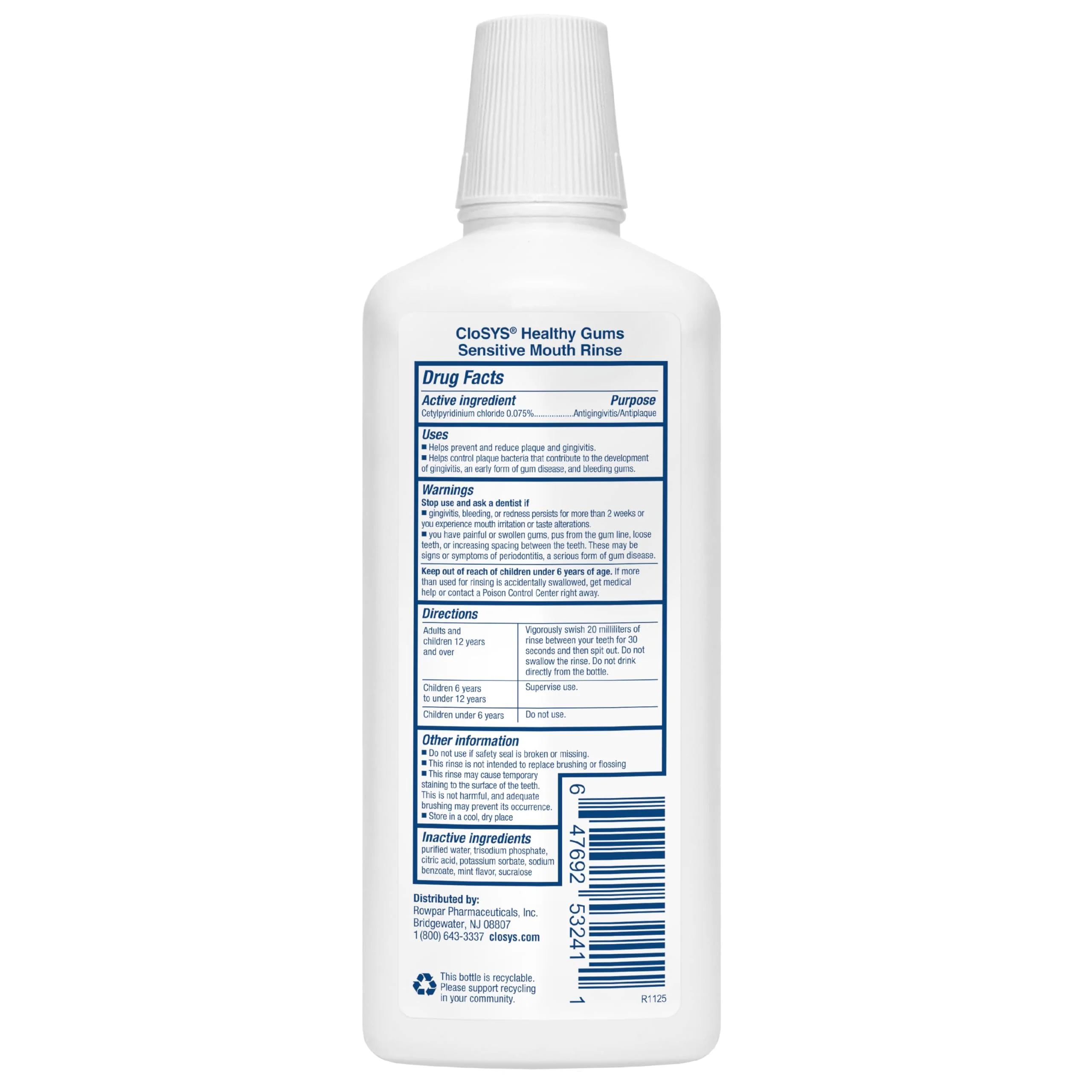 CloSYS Healthy Gums Mouthwash 32 Fl Oz, Antiplaque, Anti-Gingivitis Mouthwash, Non-Burning, Non-Irritating (Pack of 12) - Image 5