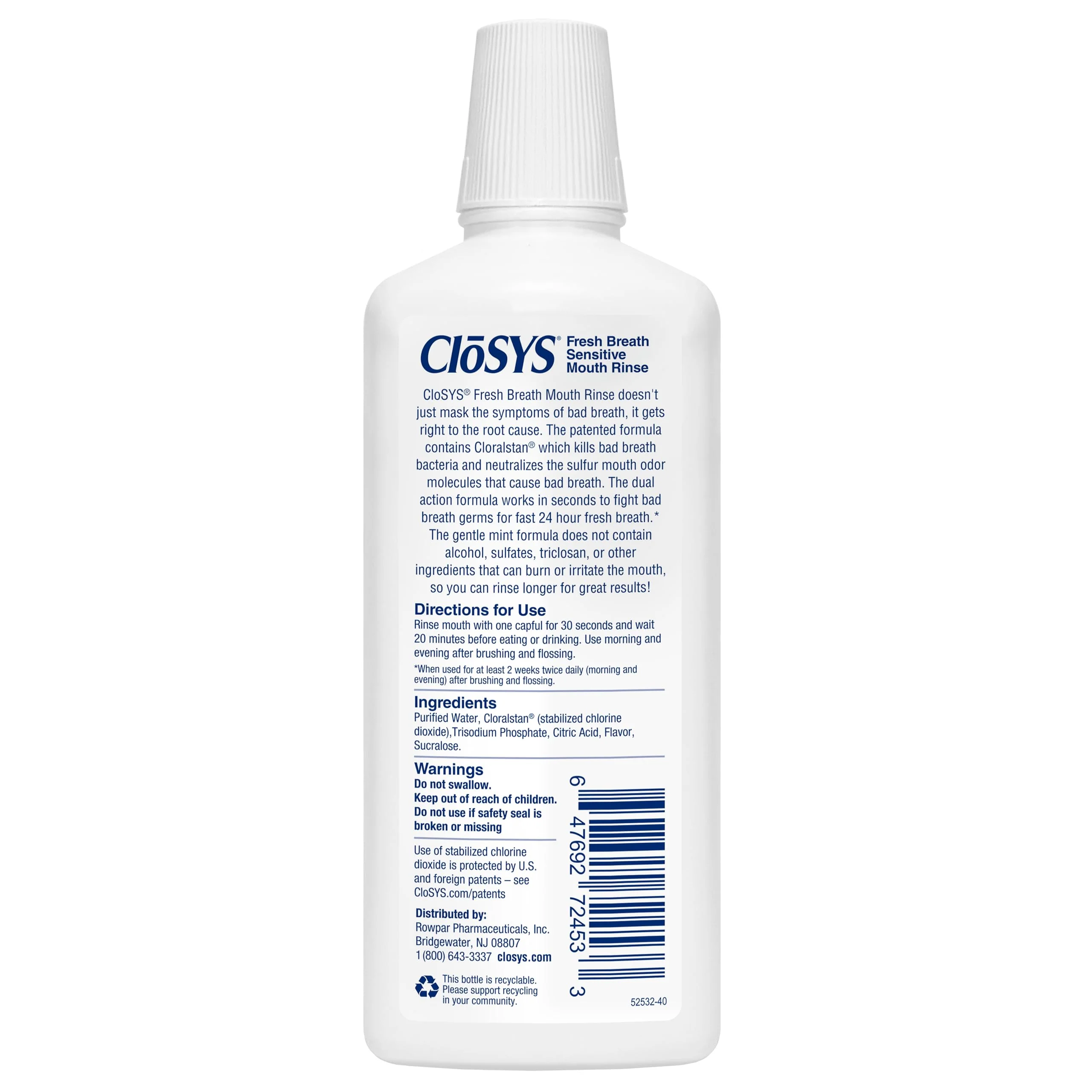 CloSYS Mouthwash, 32 Ounce, Fresh Breath Mouthwash, Gentle Mint, Alcohol Free, Dye Free, pH Balanced Mouth Wash, Helps Soothe Entire Mouth, Fights Bad Breath (Pack of 12) - Image 6