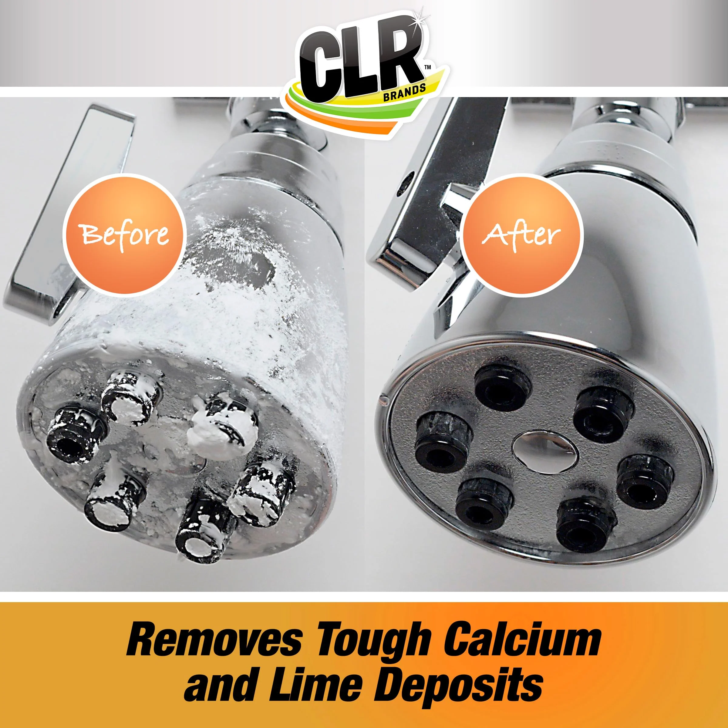 CLR Calcium, Lime & Rust Remover, Blasts Calcium, Dissolves Lime Deposits, Zaps Stubborn Rust Stains and Hard Water Deposits, 80 Ounce Bottle - Image 3