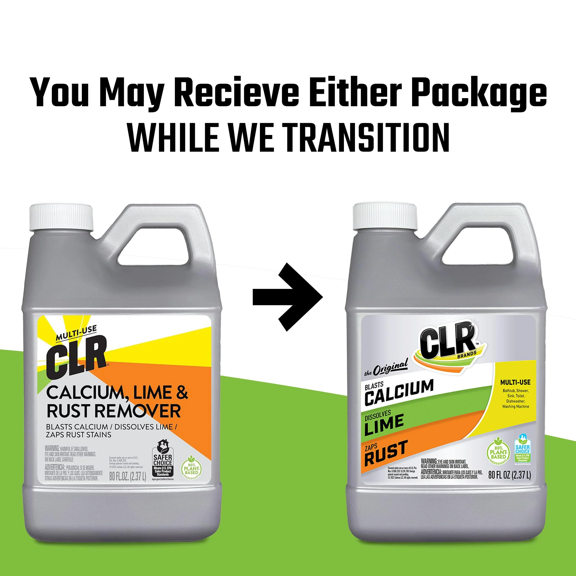 CLR Calcium, Lime & Rust Remover, Blasts Calcium, Dissolves Lime Deposits, Zaps Stubborn Rust Stains and Hard Water Deposits, 80 Ounce Bottle - Image 6