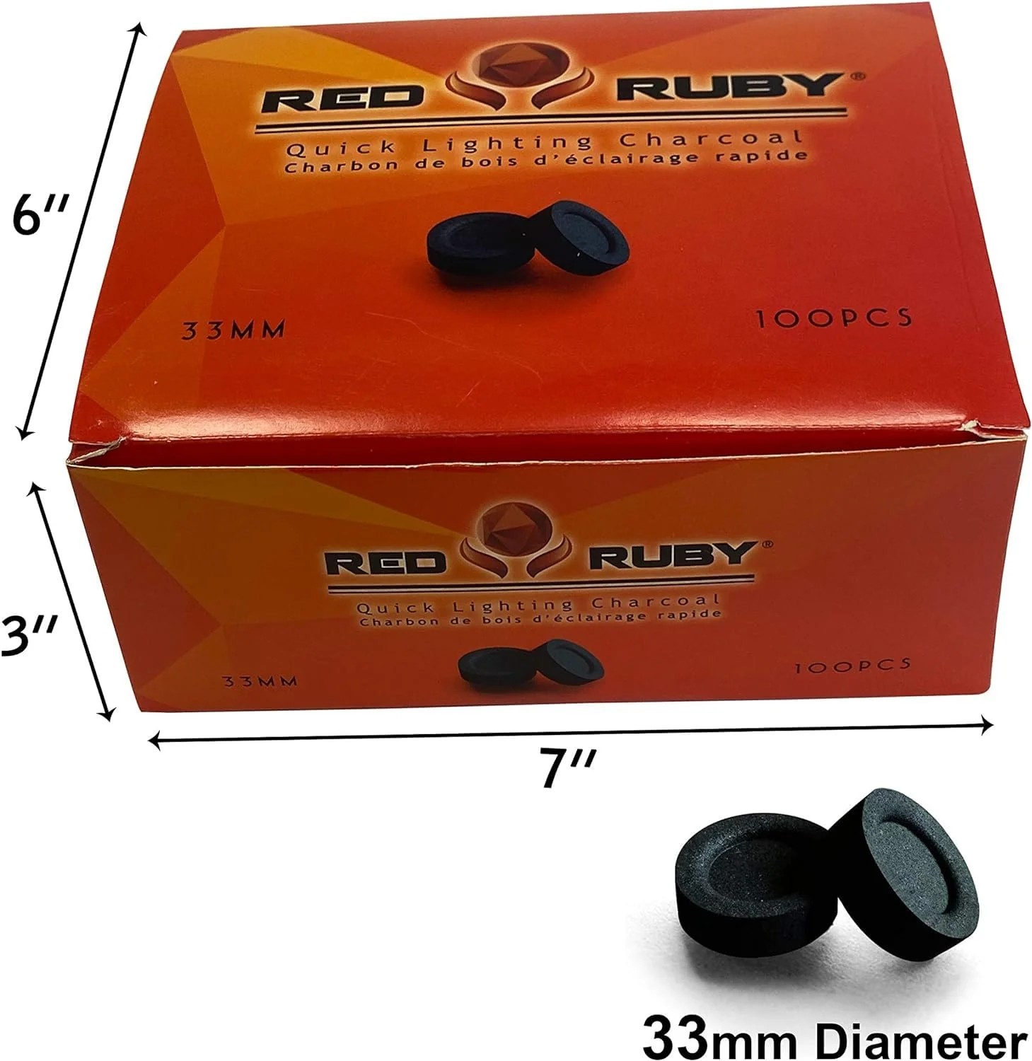 Coal Disks for Incense - Pack of 200 Coal Briquettes - 20 Rolls of 10 Tablets - Quicklighting - Slow Burning - Image 8