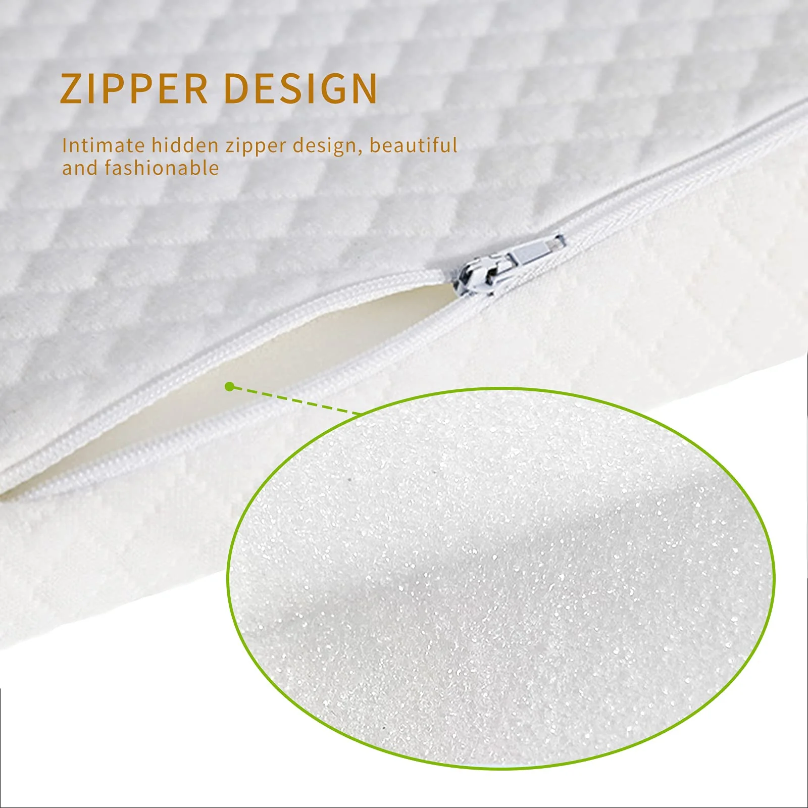Cobplns Large Adults Pillow Wedge For Acid Reflux,Triangle Foam Wedge Body Support Incline Cushion To Elevate Upper Body,Acid Reflux Wedge Pillow For Sleeping,5" High, 26" Wide,White - Image 4