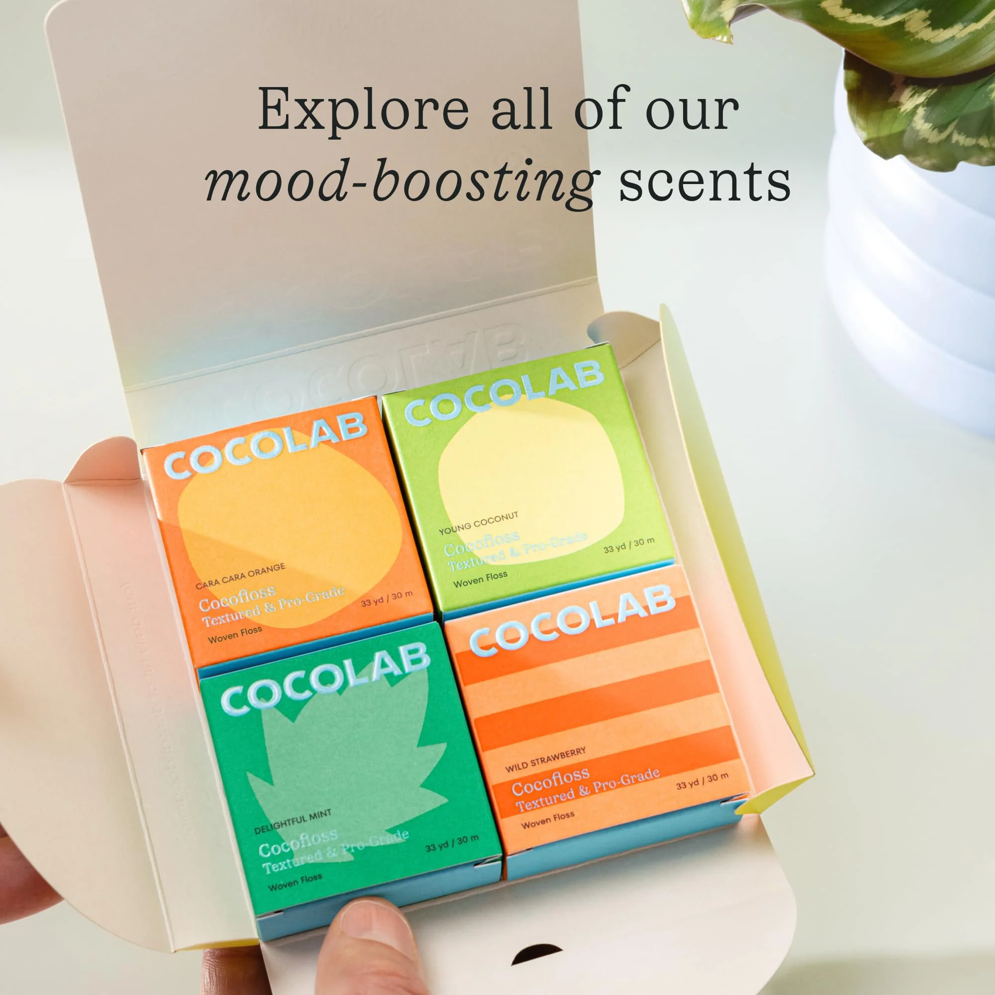 Cocofloss Expanding Woven Dental Floss by Cocolab, Waxed Tooth Floss for Daily Oral Care, Coconut Oil Infused, Vegan, for Adults and Kids, Mint Scent, 1 Pack - Image 7