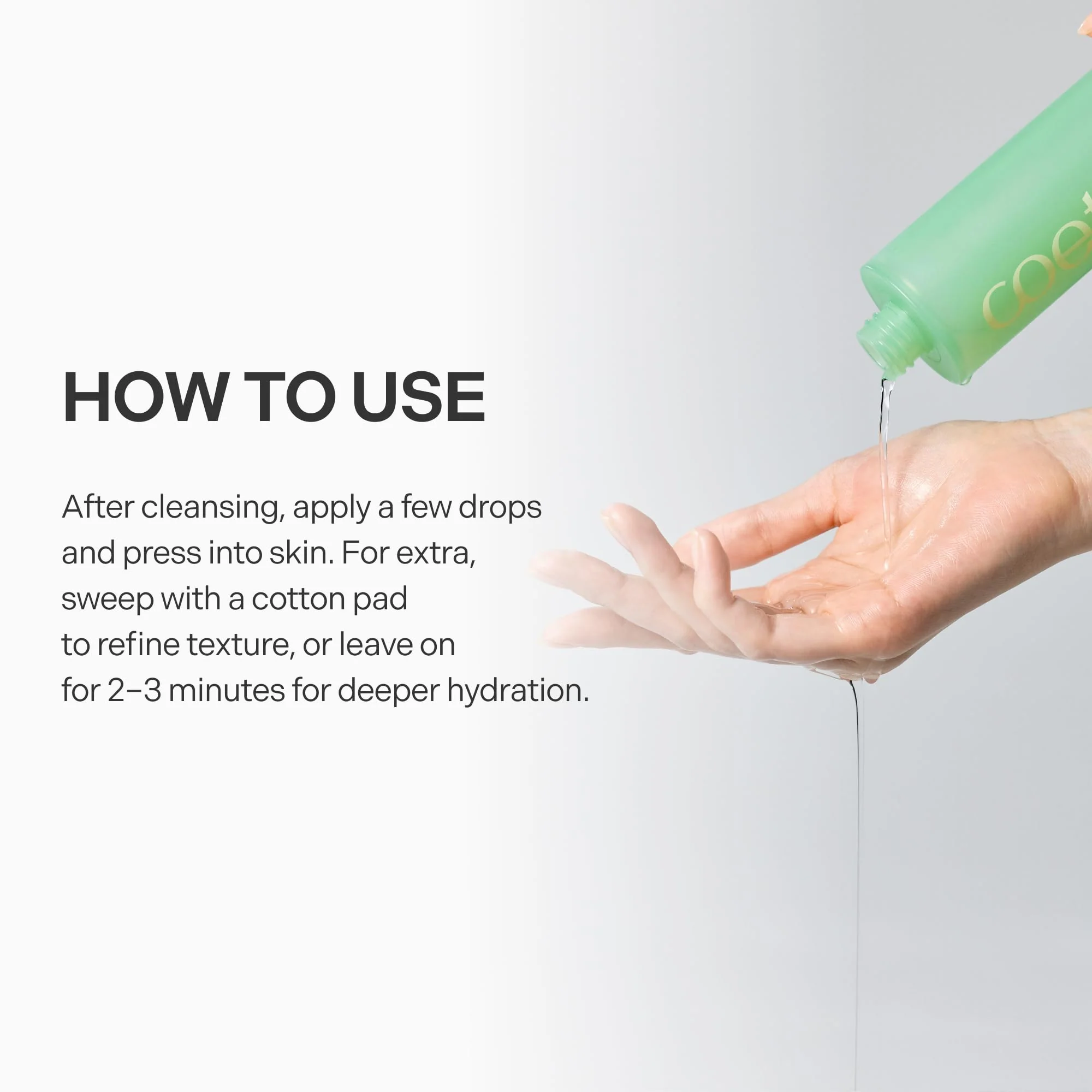 Coeternal Refreshing Hydration Toner, Korean Face Toner with Hyaluronic Acid & Algae11, Hydrating & Calming for Glass Skin, Dry or Oily Skin, K-Beauty Skincare 150ml / 5.07 fl.oz. - Image 4