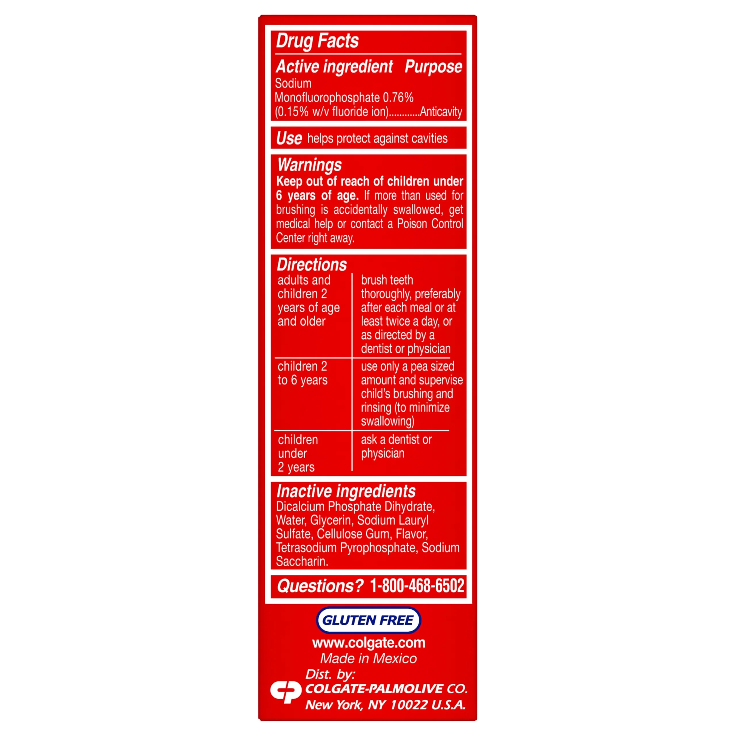 Colgate Cavity Protection Toothpaste with Fluoride, Minty Great Regular Flavor, Anti Cavity Toothpaste, 24 Pack, 1 Oz Tubes - Image 2