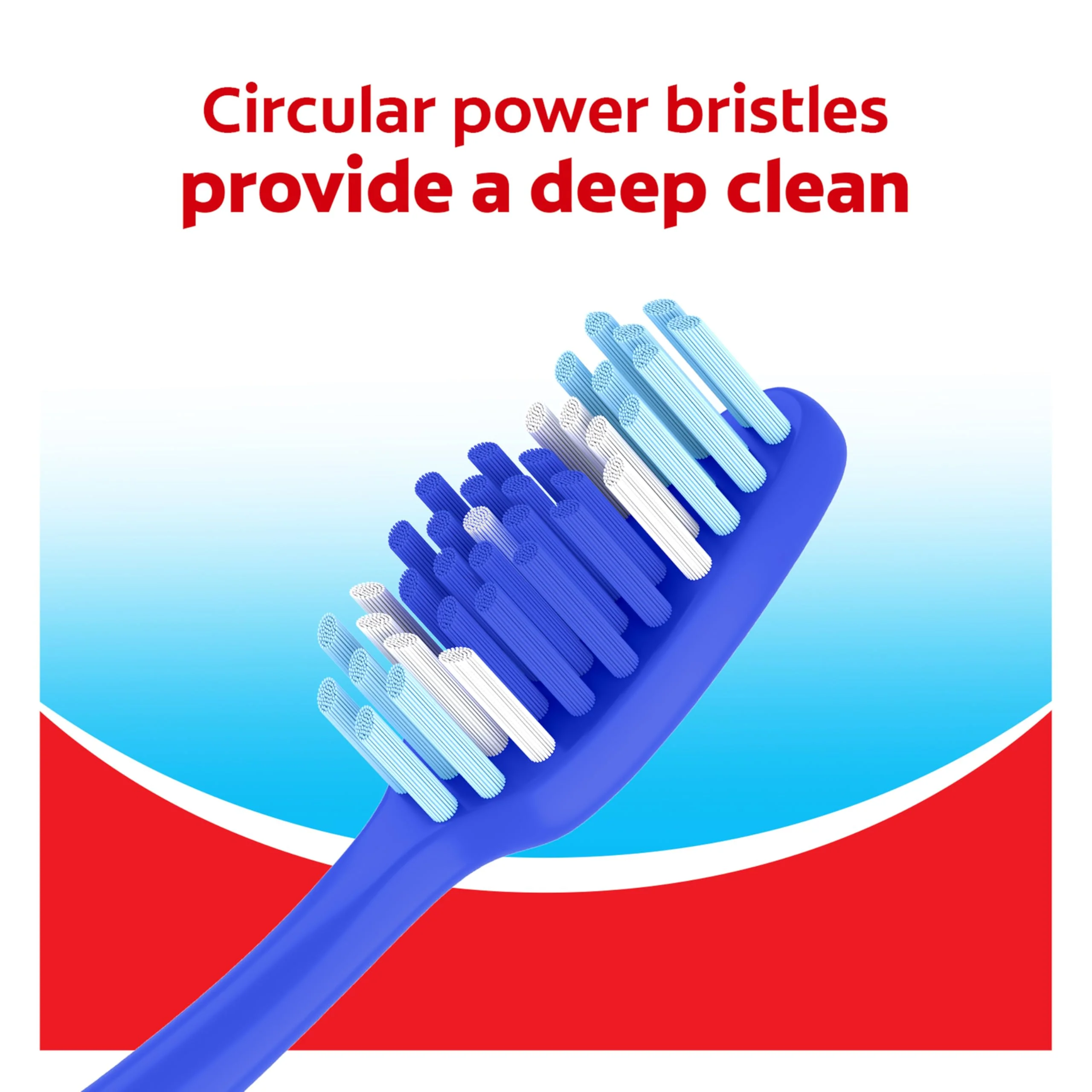 Colgate Extra Clean Toothbrush, Medium Toothbrush for Adults, 6 Pack - Image 4