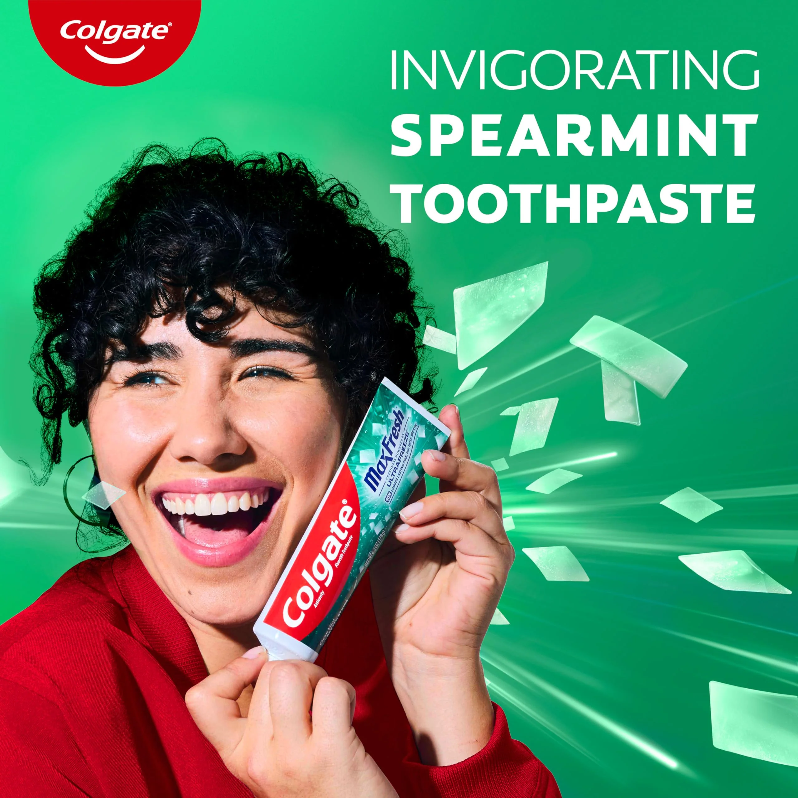 Colgate MaxFresh Clean Mint Toothpaste Pack, Fresh Breath Toothpaste with Fluoride and Hundreds of Mini Breath Strips, Leaves Mouth Feeling Refreshed for Hours, 4 Pack, 6.3 oz - Image 7