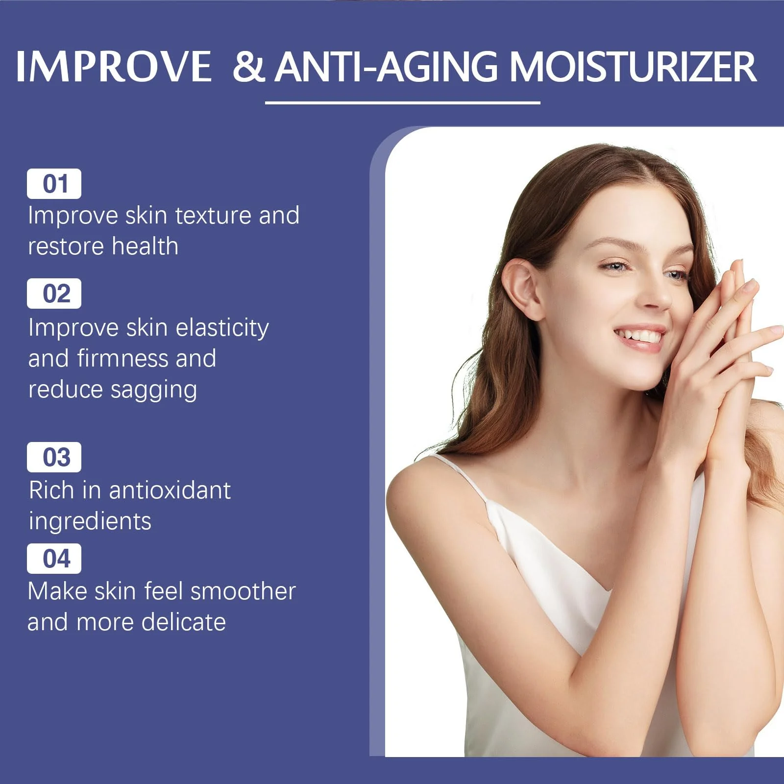 Collagen Face Moisturizer with Airless Pump - Collagen Botanical Stem Cells Cream for Skin with Retinol, Niacinamide, Hyaluronic Acid - Anti-Aging Day & Night Cream, 1.8 OZ - Image 5
