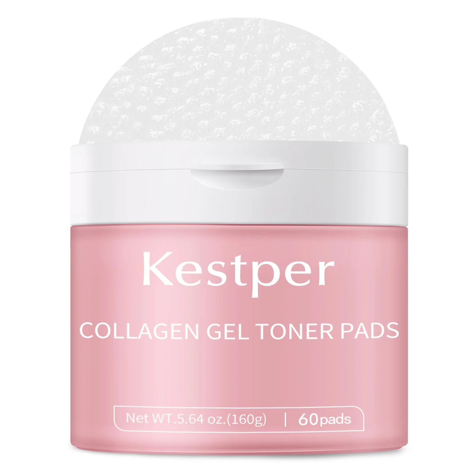 Collagen Gel Toner Pad for Face - Skin Firming,Improvin Elasticity,Pore Minimizer,Soothing Hydration, Gentle Exfoliating Face Pads,60 Pads